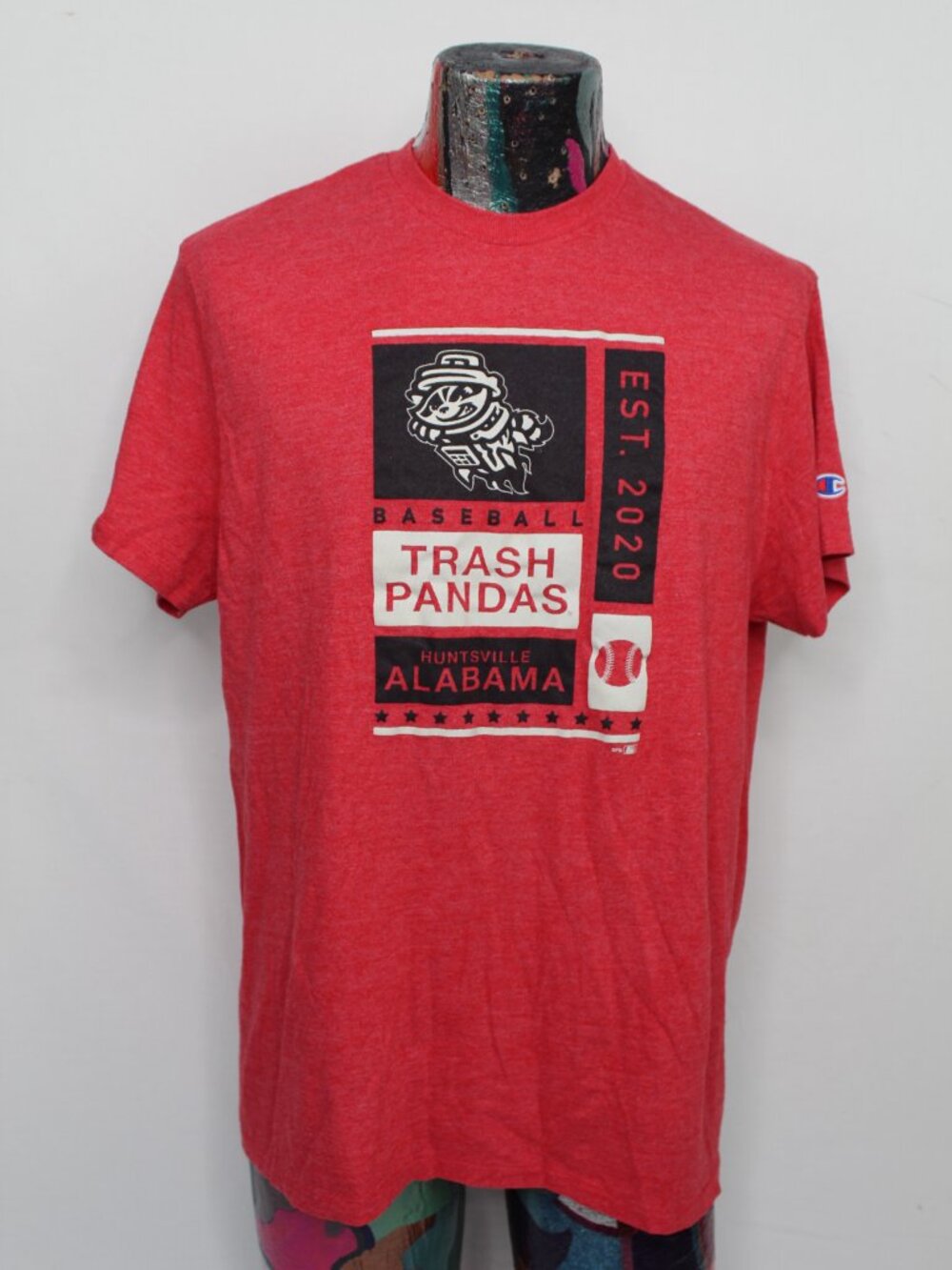 Rocket City Trash Pandas Red Tshirt Adult XL Huntsville Minor League Baseball